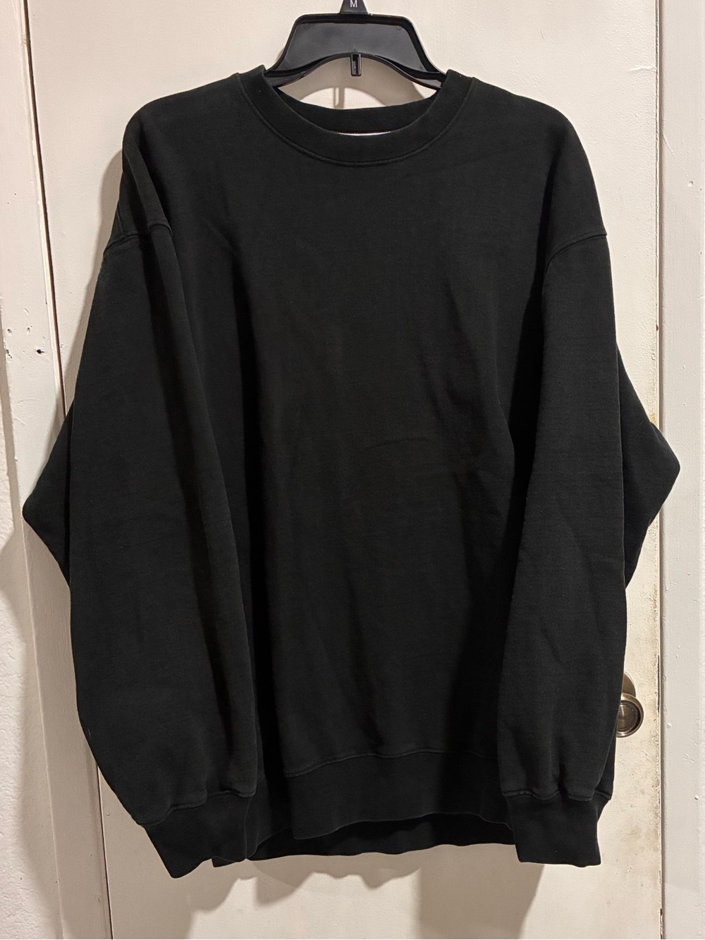 Men's Black Crewneck Sweater — Minimal Everyday Essential